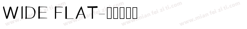 WIDE FLAT字体转换